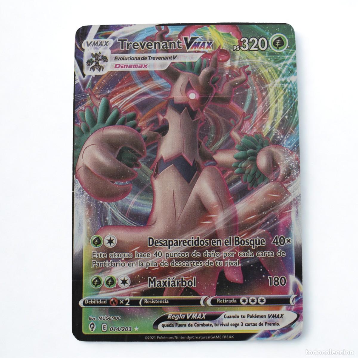 Trading cards: Carta Pokemon Trevenant VMAX 014/203 Espa&ntilde;ol Cielos Evolutivos