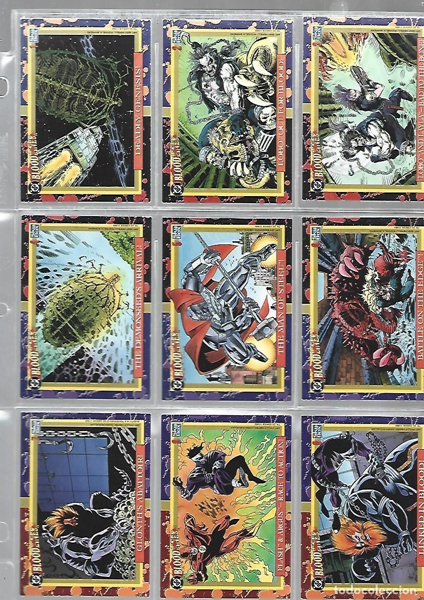 Trading cards: Bloodlines, 1993, completa, 81 cards, SkyBox, muy buen estado, con hojas. Caja DA