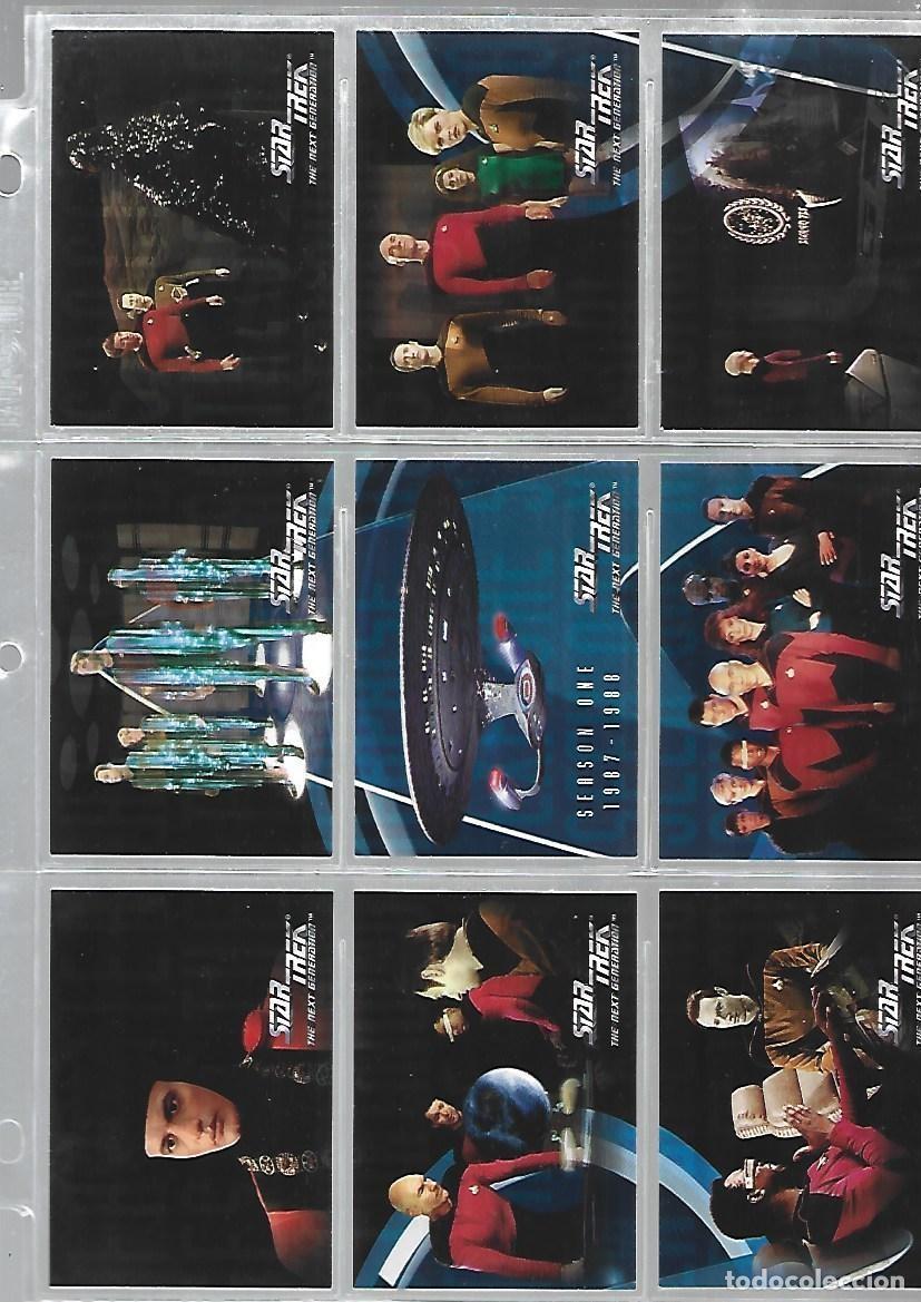 Trading cards: Star Trek, the nex generation, season one, 1994, completa, 120 cards, SkyBox, con hojas. Caja DA