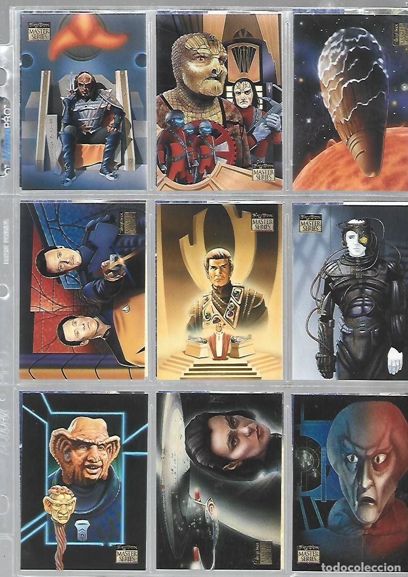Trading cards: Star trek, masterseries, 1994, completa, 100 cards + 9 especiales, con hojas. Caja DA