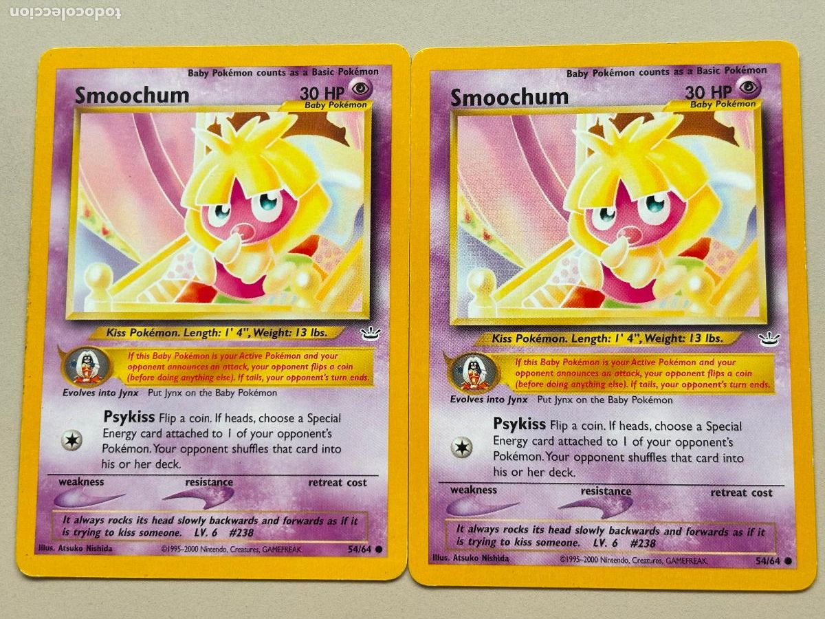 Trading cards: POKEMON TCG - SMOOCHUM x 2 ( NEO REVELATION # 54 )