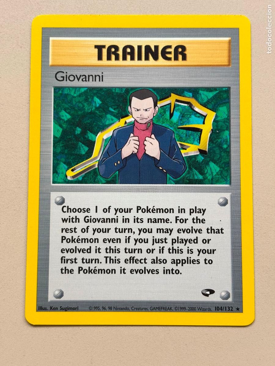 Trading cards: POKEMON TCG - GIOVANNI ( GYM CHALLENGE # 104 )
