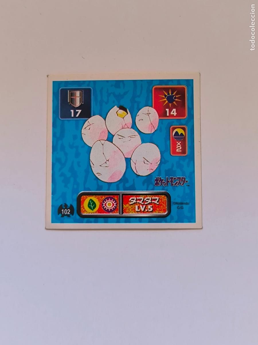 Trading cards: POKEMON STICKER AMADA - N&ordm; 102 - EXEGGCUTE - SEAL - 1996 ORIGINAL JAPON (K7A1)