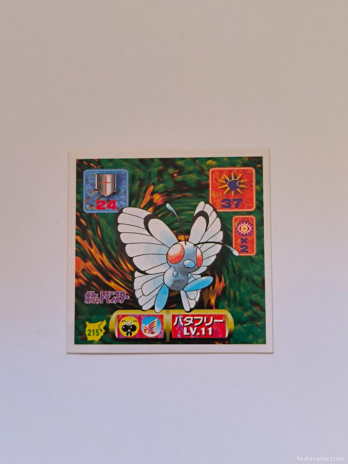 Trading cards: POKEMON STICKER AMADA - N&ordm; 215 - BUTTERFREE - SEAL - 1997 ORIGINAL JAPON (K7B1)