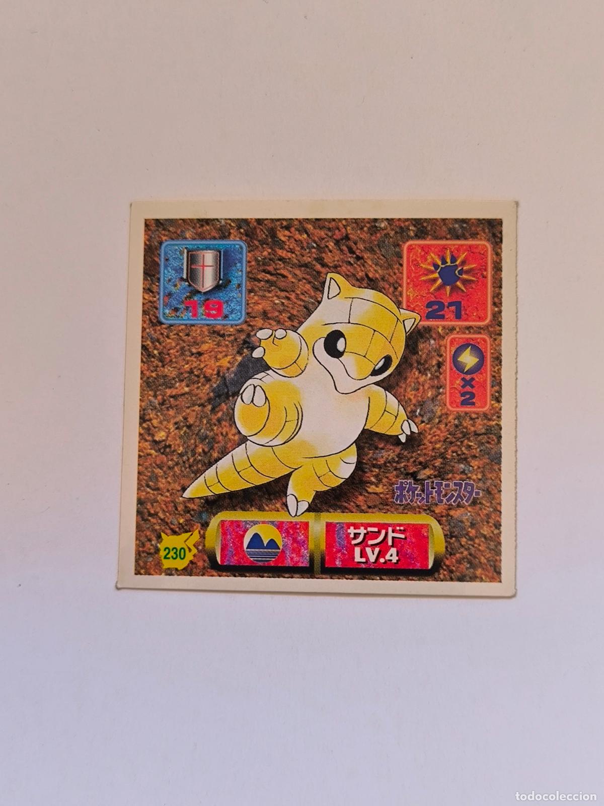 Trading cards: POKEMON STICKER AMADA - N&ordm; 230 - SANDSHREW - SEAL - 1997 ORIGINAL JAPON (K7B1)