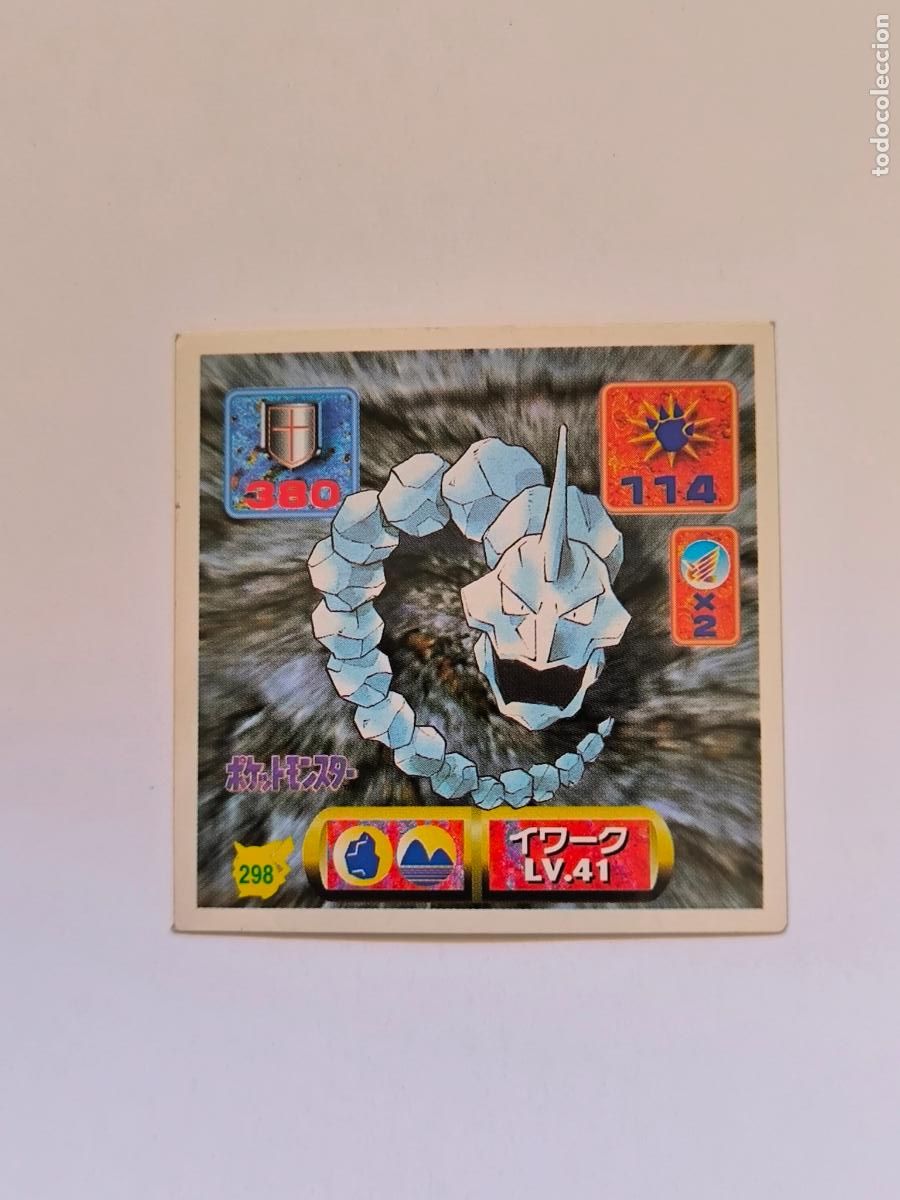 Trading cards: POKEMON STICKER AMADA - N&ordm; 298 - ONIX - SEAL - 1997 ORIGINAL JAPON (K7B1)