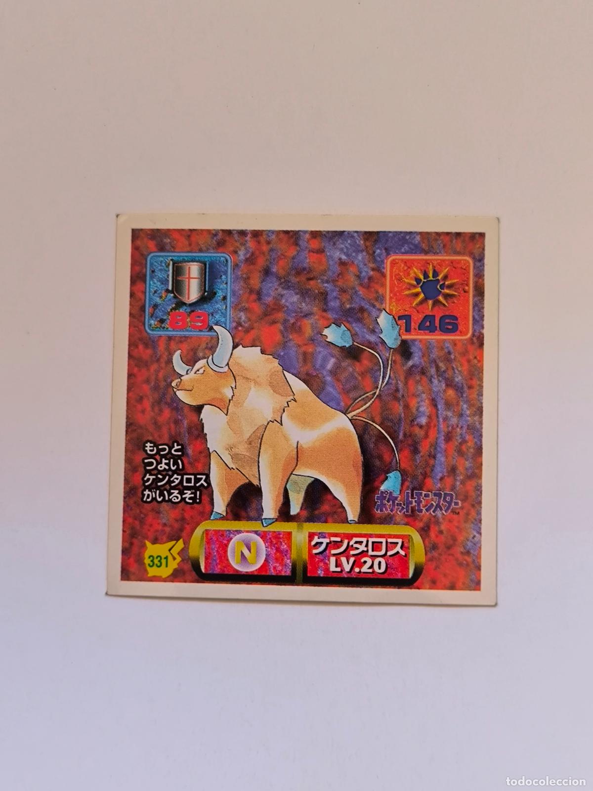 Trading cards: POKEMON STICKER AMADA - N&ordm; 331 - TAUROS - SEAL - 1997 ORIGINAL JAPON (K7B1)