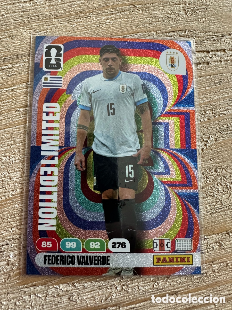 Sammelkarten: FEDERICO VALVERDE URUGUAY LIMITED EDITION ADRENALYN XL WORLD CUP 2026 USA CAN MEX MUNDIAL 26 PANINI