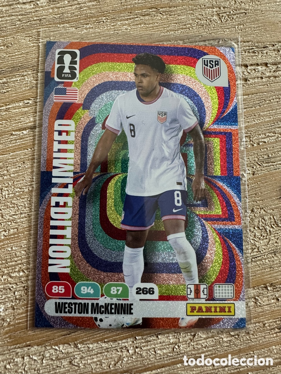 Sammelkarten: WESTON MCKENNIE ESTADO UNIDOS LIMITED EDITION ADRENALYN WORLD CUP 2026 USA CAN MEX MUNDIAL 26 PANINI