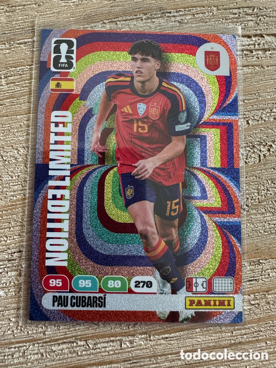 Figurine Collezionabili: PAU CUBARSI ESPA&Ntilde;A LIMITED EDITION ADRENALYN XL FIFA WORLD CUP 2026 USA CAN MEX MUNDIAL 26 PANINI