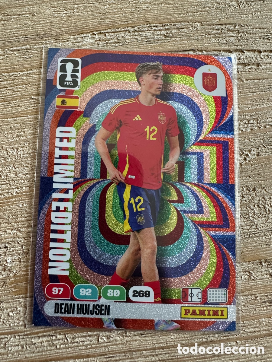 Figurine Collezionabili: DEAN HUIJSEN ESPA&Ntilde;A LIMITED EDITION ADRENALYN XL FIFA WORLD CUP 2026 USA CAN MEX MUNDIAL 26 PANINI