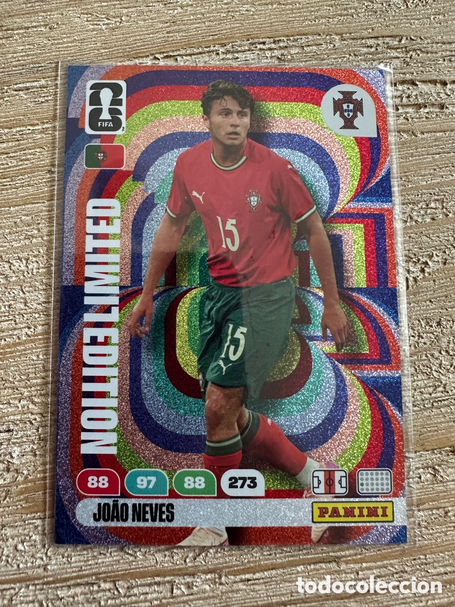Figurine Collezionabili: JOAO NEVES PORTUGAL LIMITED EDITION ADRENALYN FIFA WORLD CUP 2026 USA CAN MEX MUNDIAL 26 PANINI