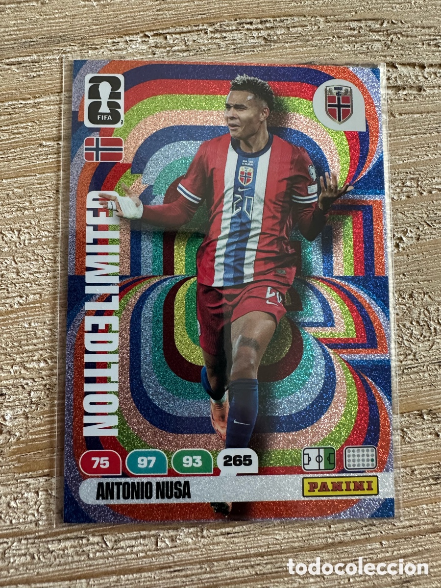 Trading cards: ANTONIO NUSA NORUEGA LIMITED EDITION FIFA WORLD CUP 2026 USA CAN MEX MUNDIAL 26 PANINI