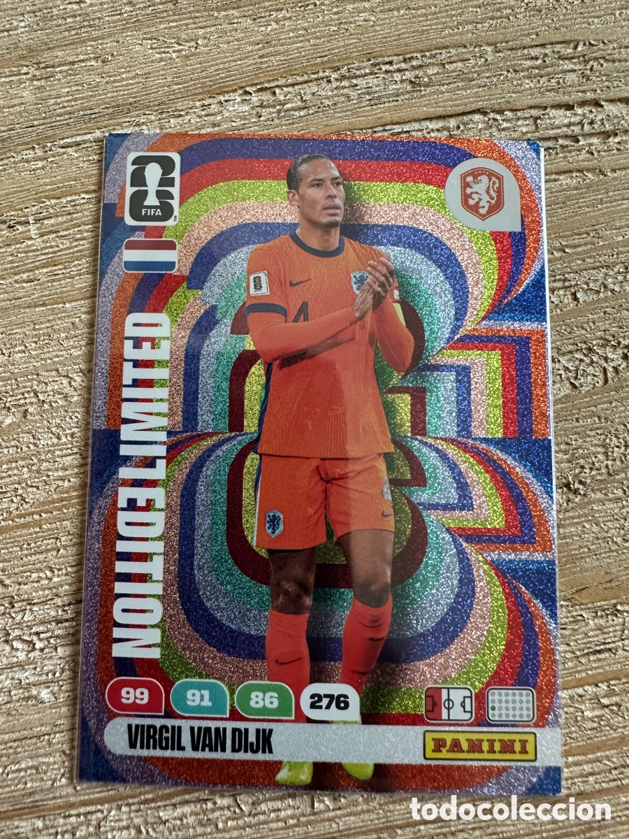 Trading cards: VIRGIL VAN DIJK PAISES BAJOS LIMITED EDITION FIFA WORLD CUP 2026 USA CAN MEX MUNDIAL 26 PANINI