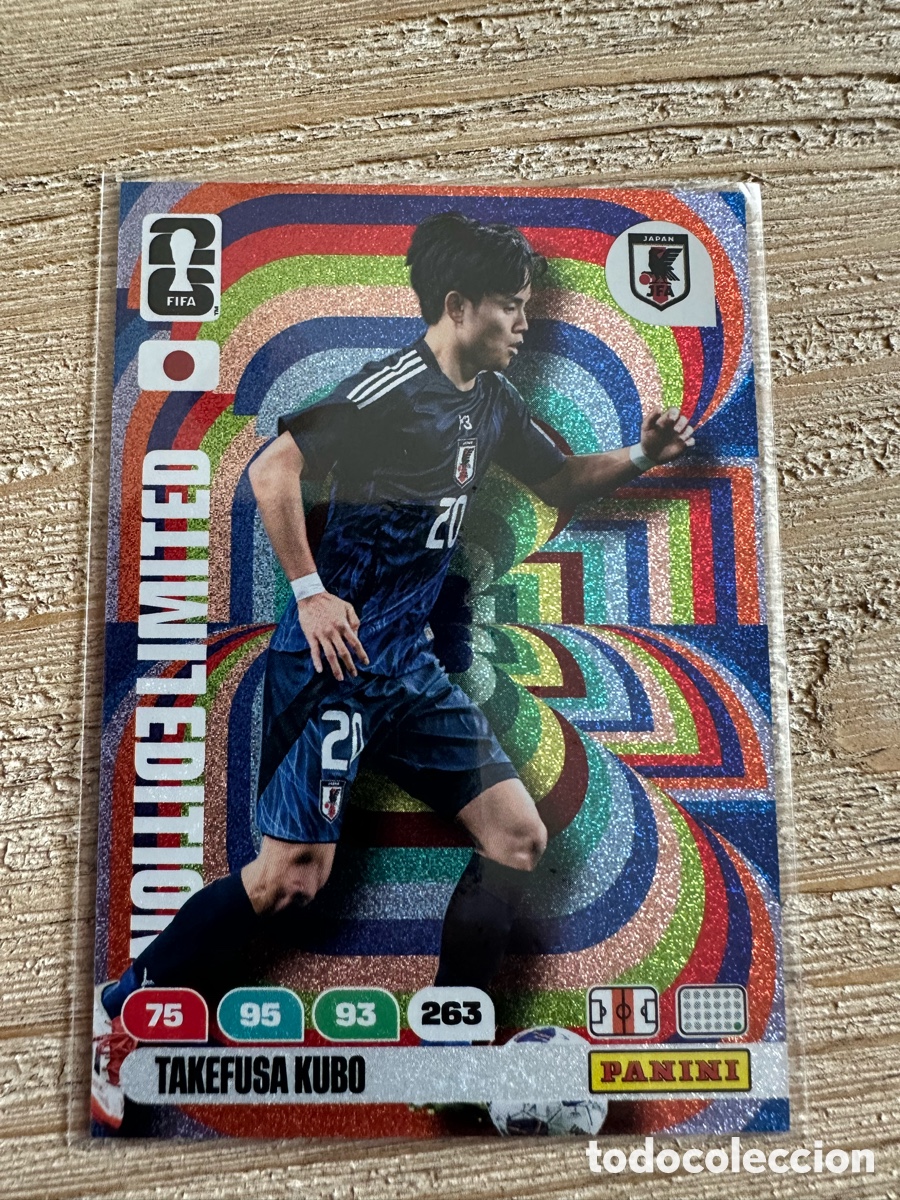 Trading cards: TAKEFUSA KUBO JAPON LIMITED EDITION FIFA WORLD CUP 2026 USA CAN MEX MUNDIAL 26 PANINI