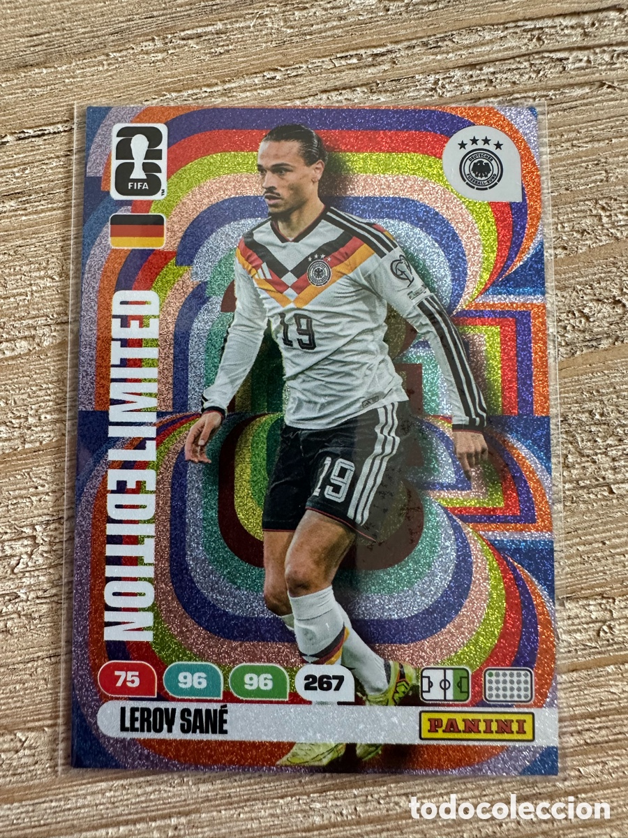 Trading cards: LEROY SANE ALEMANIA LIMITED EDITION FIFA WORLD CUP 2026 USA CAN MEX MUNDIAL 26 PANINI