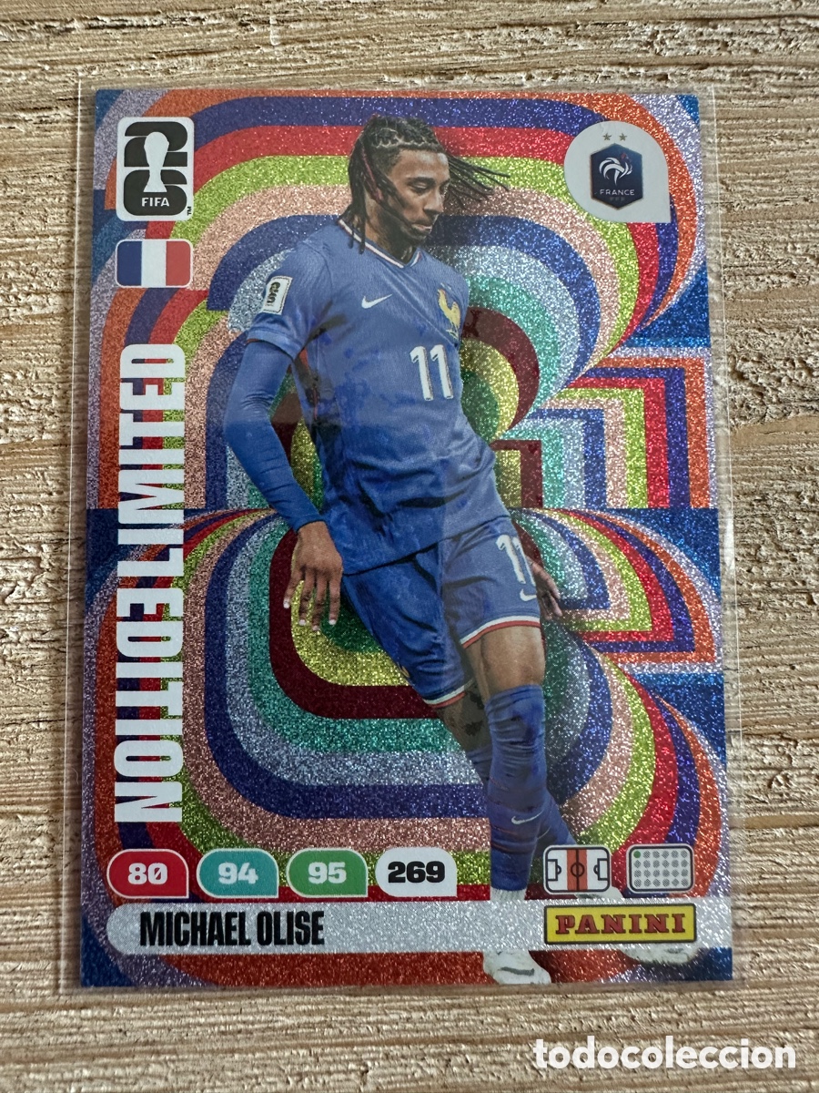 Trading cards: MICHAEL OLISE FRANCIA LIMITED EDITION FIFA WORLD CUP 2026 USA CAN MEX MUNDIAL 26 PANINI
