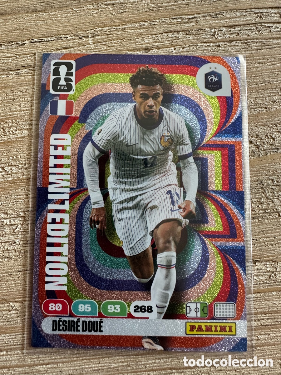 Trading cards: DESIRE DOUE FRANCIA LIMITED EDITION FIFA WORLD CUP 2026 USA CAN MEX MUNDIAL 26 PANINI
