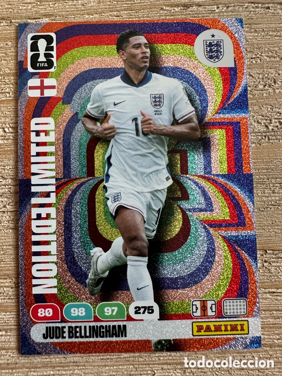Trading cards: JUDE BELLINGHAM INGLATERRA LIMITED EDITION FIFA WORLD CUP 2026 USA CAN MEX MUNDIAL 26 PANINI