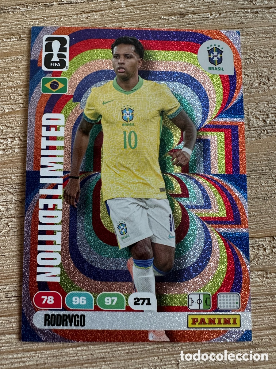 Trading cards: RODRYGO BRASIL LIMITED EDITION FIFA WORLD CUP 2026 USA CAN MEX MUNDIAL 26 PANINI