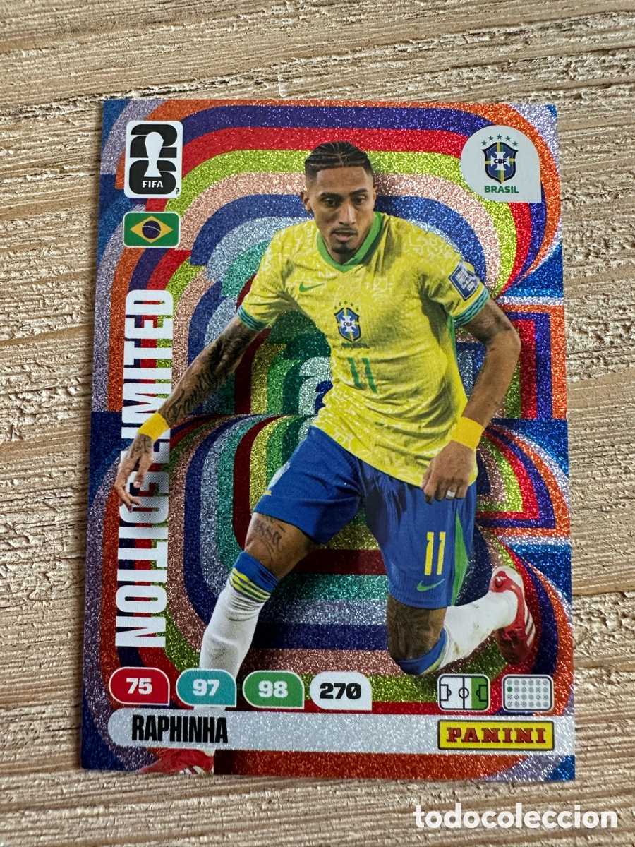 Trading cards: RAPHINHA BRASIL LIMITED EDITION FIFA WORLD CUP 2026 USA CAN MEX MUNDIAL 26 PANINI