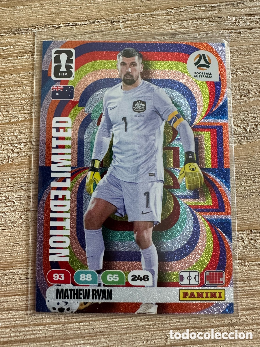 Trading cards: MATHEW RYAN AUSTRALIA LIMITED EDITION FIFA WORLD CUP 2026 USA CAN MEX MUNDIAL 26 PANINI