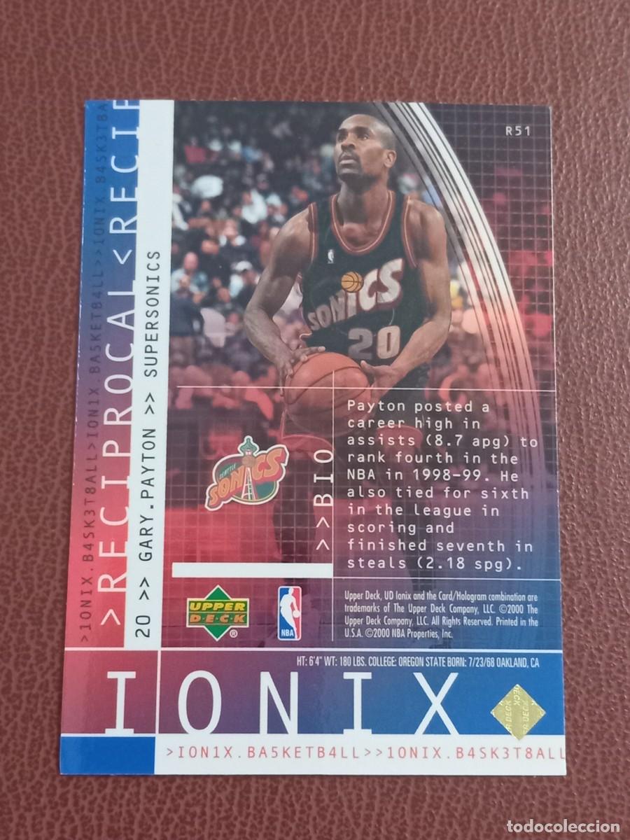 Trading cards: Card R51 Gary Payton Upper Deck Ionix 2000-2001 Insert - Foto 3