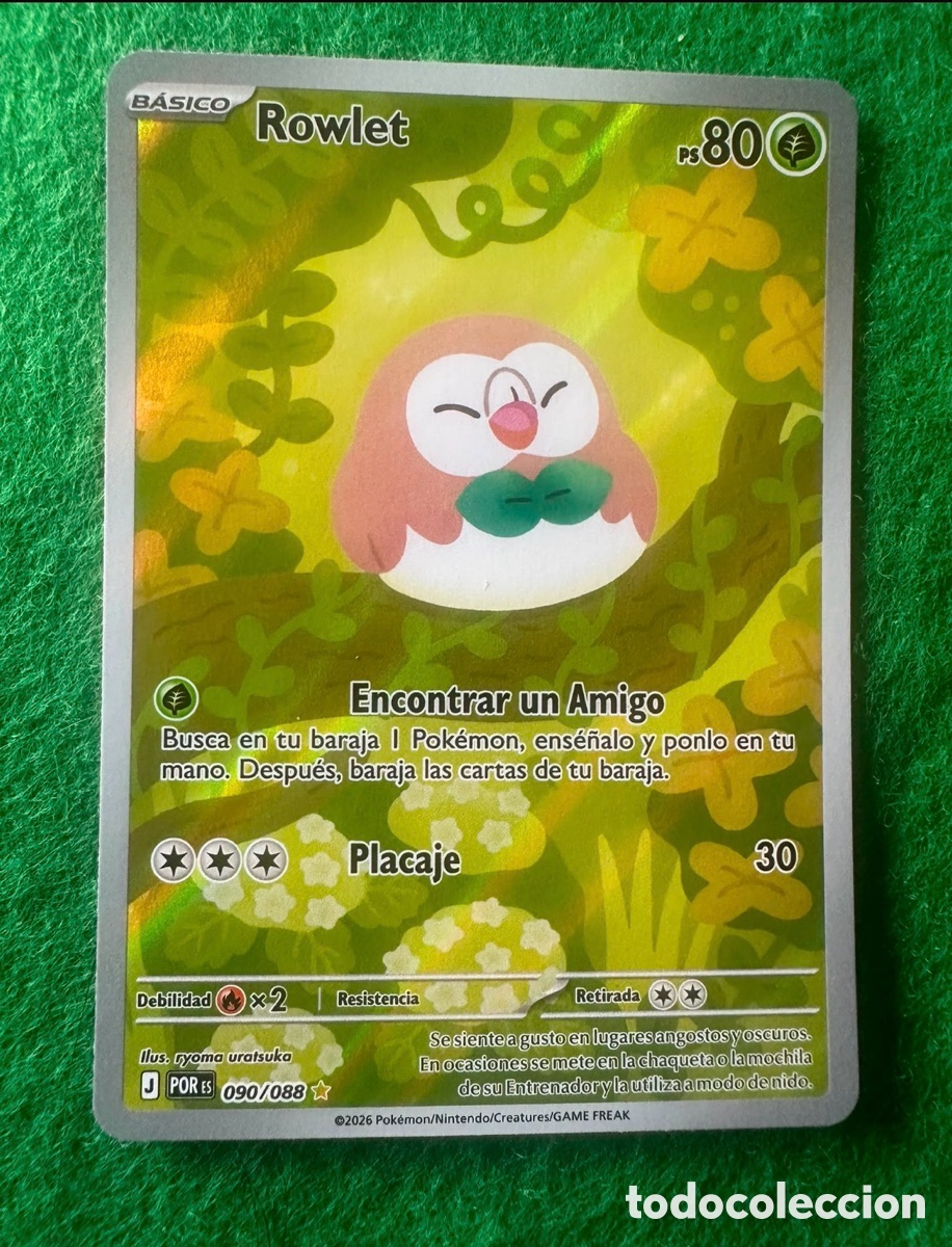 Trading cards: Carta Pokemon Rowlet #90 - Foto 1