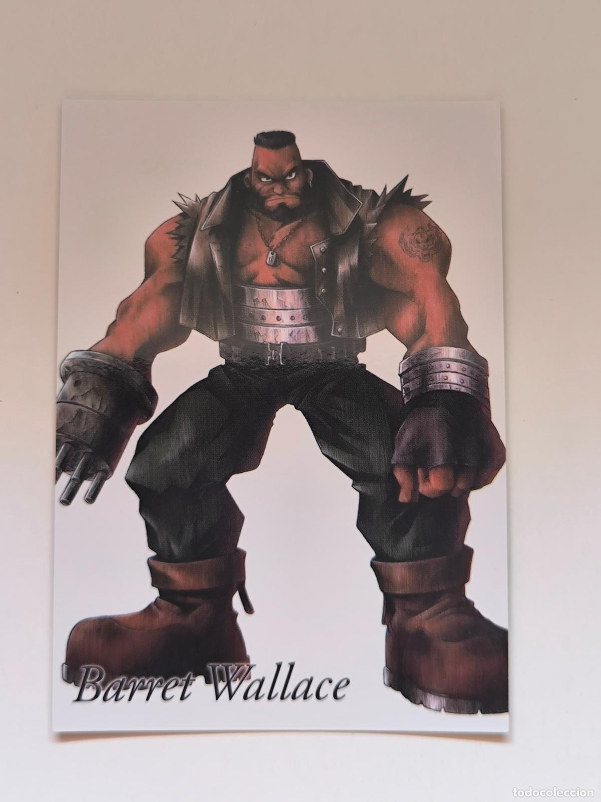 Trading cards: FINAL FANTASY VII ANNIVERSARY ART MUSEUM - PARTE 1 - N&ordm; 004 / 4 - BARRET WALLACE - CARD (K7A1)
