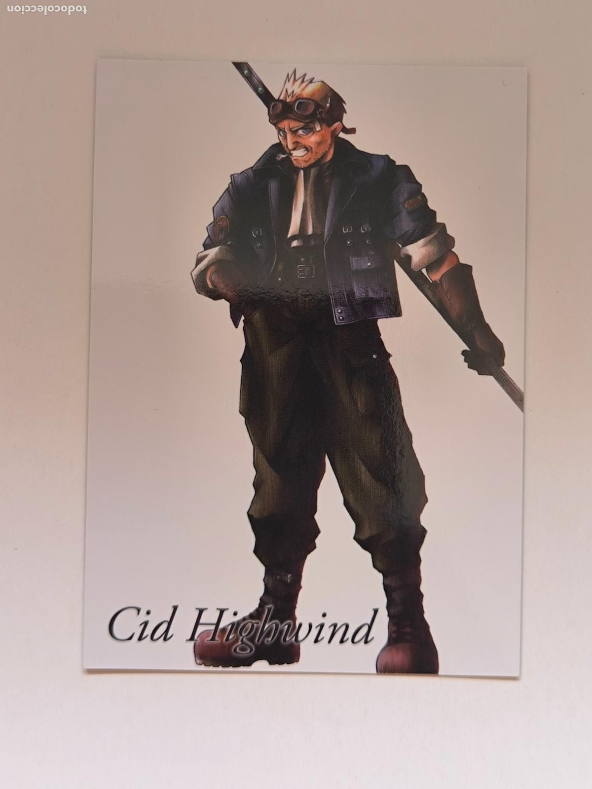 Trading cards: FINAL FANTASY VII ANNIVERSARY ART MUSEUM - PARTE 1 - N&ordm; 006 / 6 - CID HIGHWIND - CARD / JAPON (K7A1)