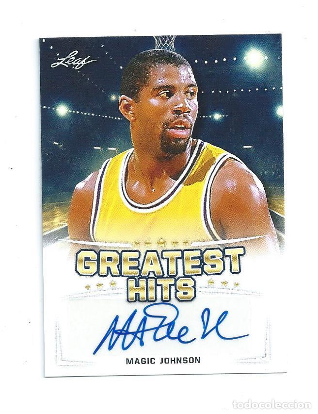Trading cards: LEAF GREATEST HITS 2016 : AUTOGRAFO ORIGINAL MAGIC JOHNSON (LAKERS)