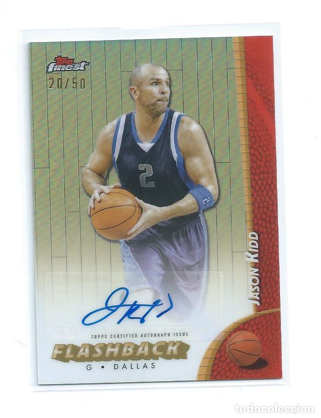 Trading cards: NBA Aut&oacute;grafo Original Jason Kidd 2024/25 Topps Finest Gold Refractor muy limitado 20/50