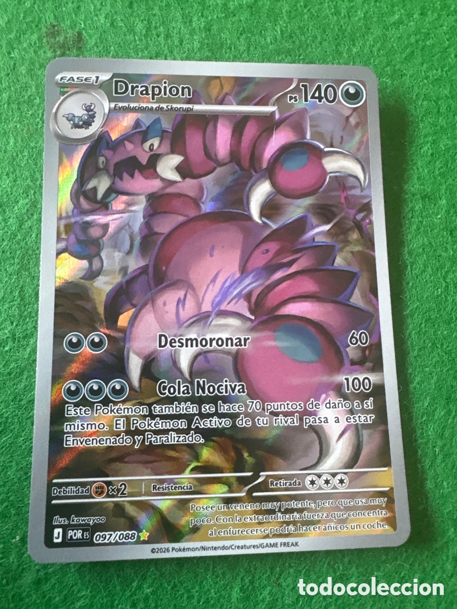 Trading cards: Carta Pokemon Drapion Por 097