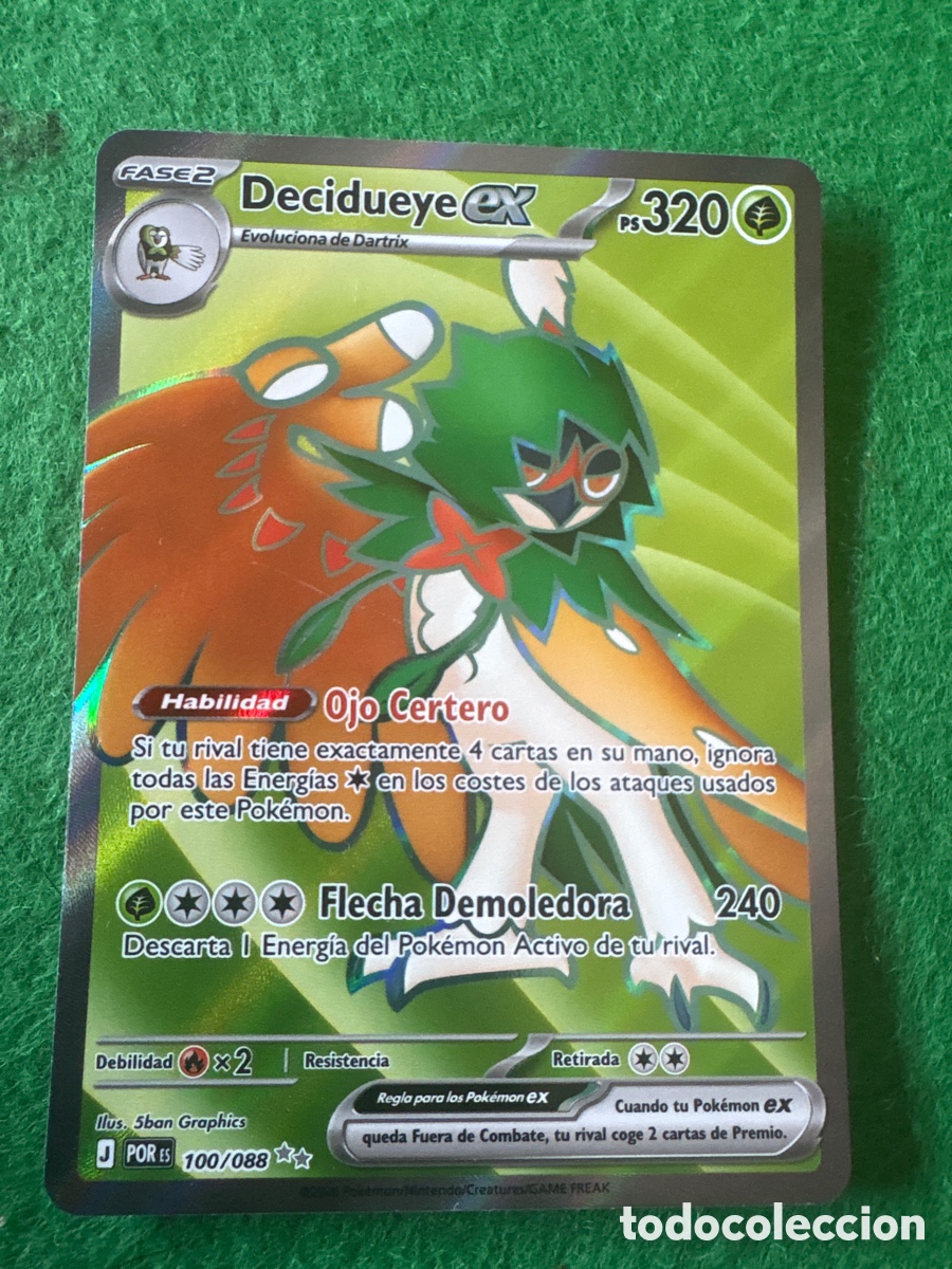 Trading cards: Carta Pokemon Decidueye EX POR 100