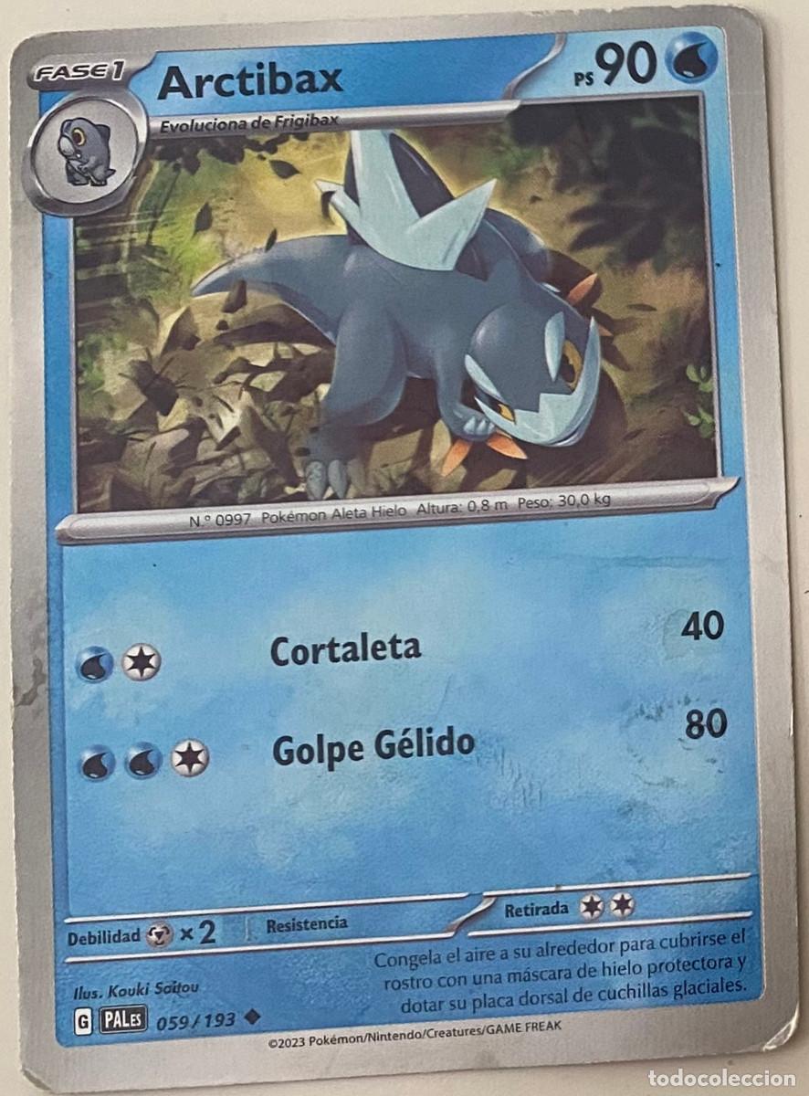Trading Cards: Trading card de Pok&eacute;mon. Arctibax. 059 / 193. Colecci&oacute;n a&ntilde;o 2023. Edici&oacute;n en espa&ntilde;ol. Buen estado.