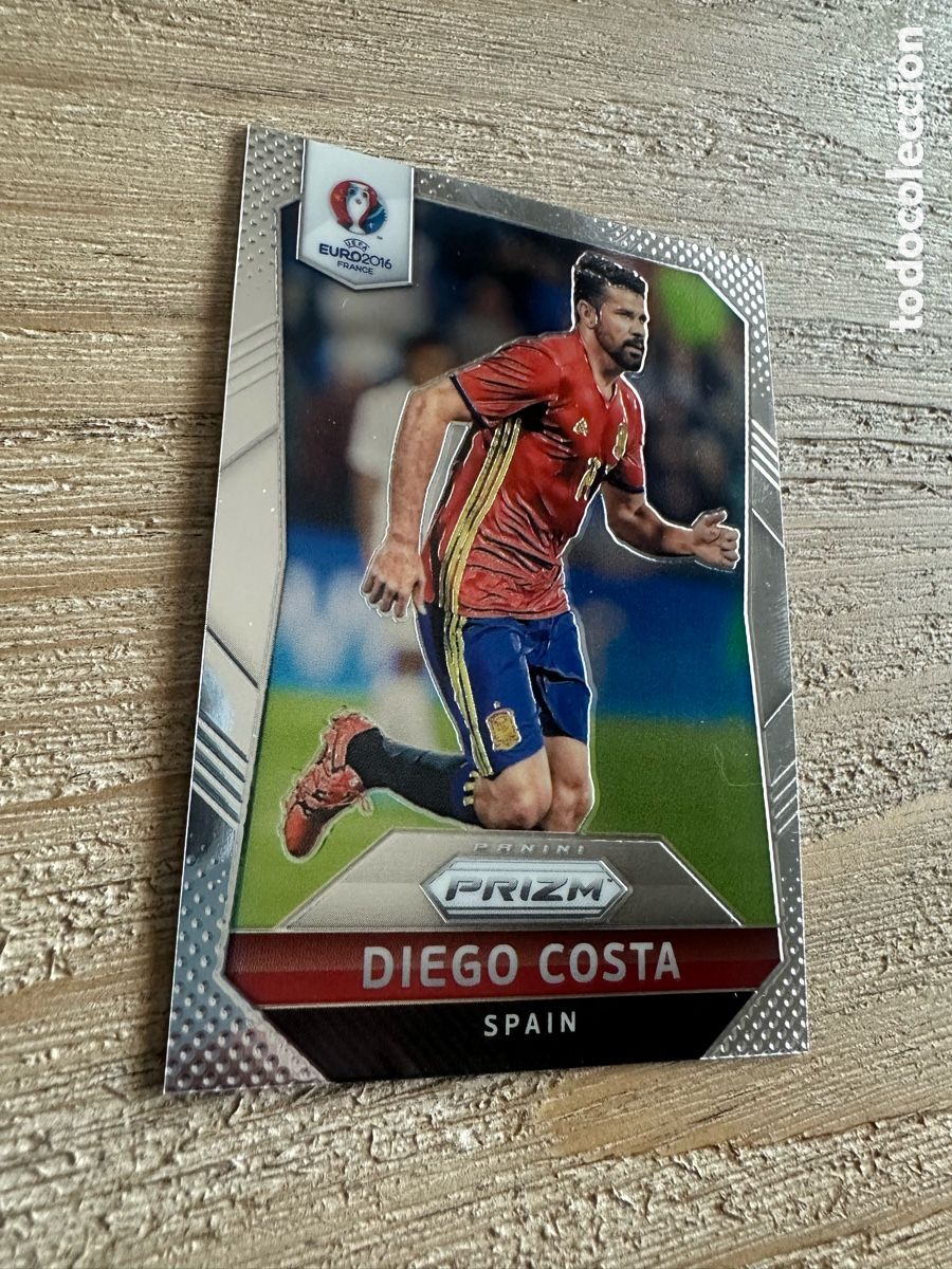 Trading cards: DIEGO COSTA ESPA&Ntilde;A 42 PRIZM EURO 2016 PANINI