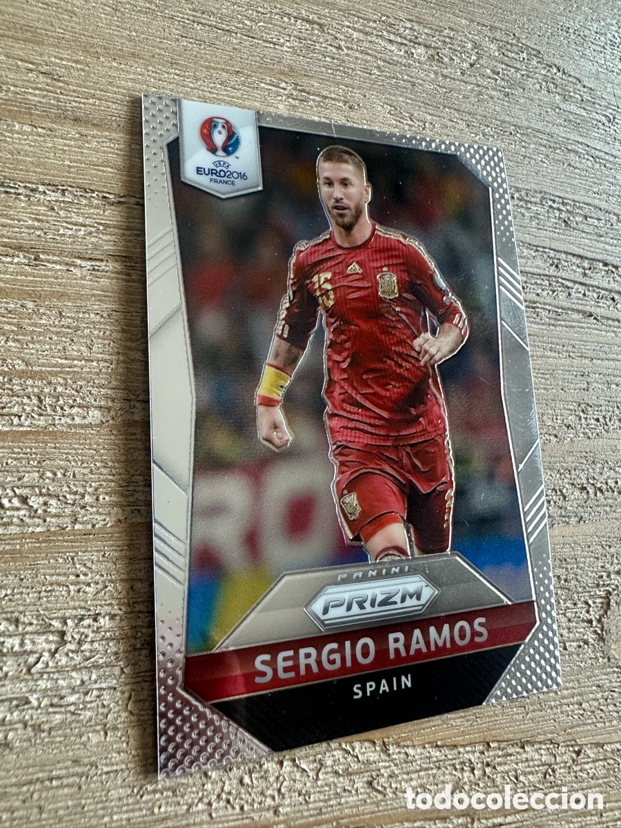 Trading cards: SERGIO RAMOS ESPA&Ntilde;A 35 PRIZM EURO 2016 PANINI