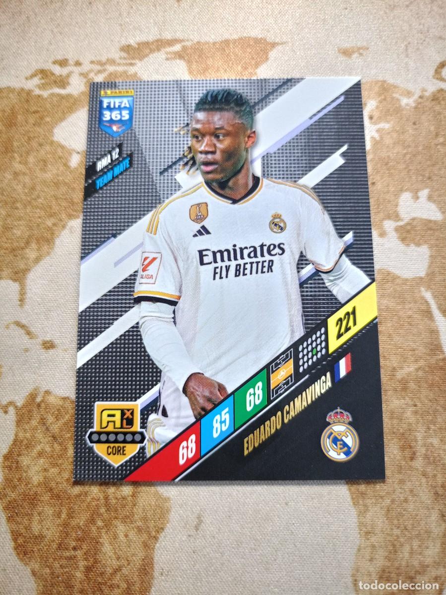 Trading cards: Fifa 365 RMA 12 EDUARDO CAMAVINGA 2024