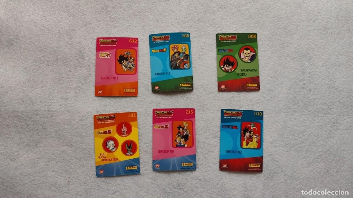 Trading cards: Lote de 6 cartas Panini Dragon Ball Super / Dragon Ball Z / Dragon Ball GT &ndash; Varias numeraciones