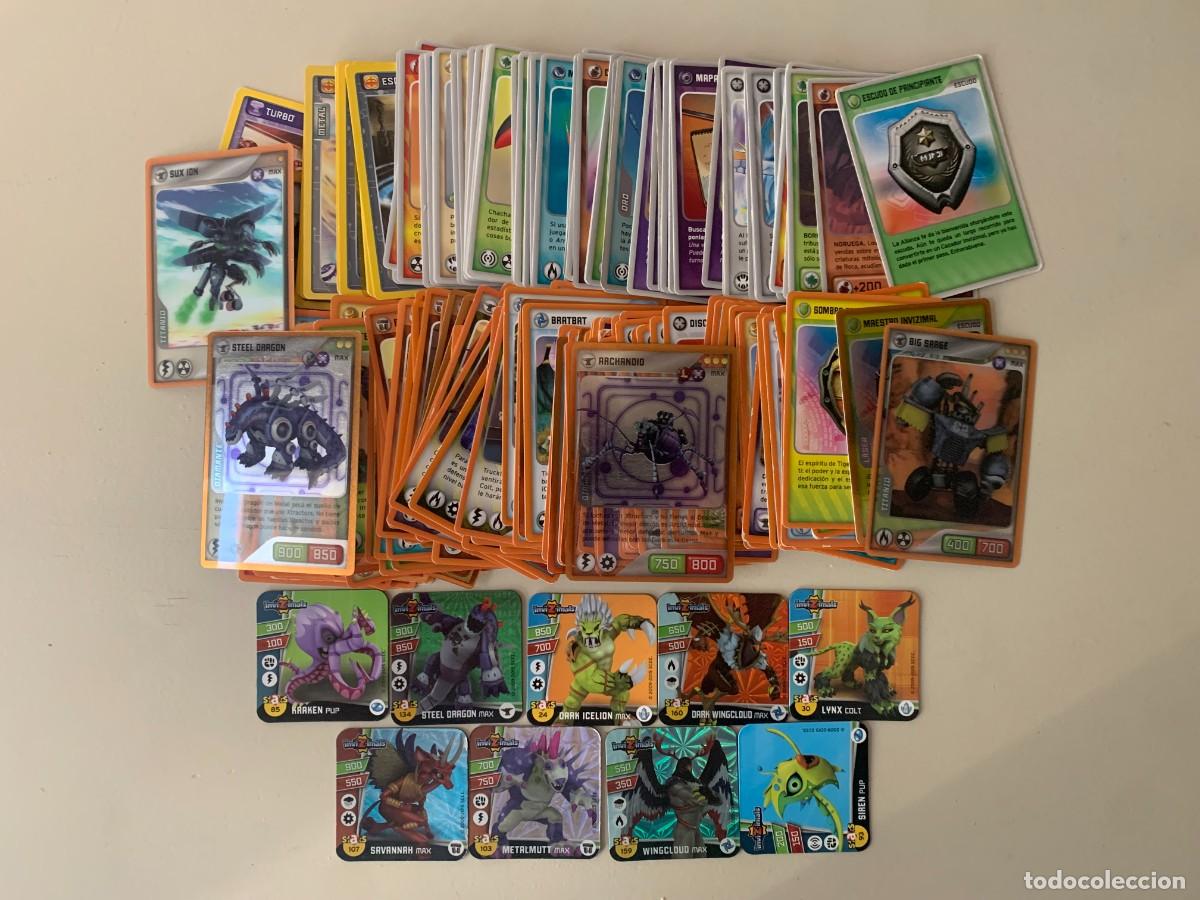 Trading cards: LOTE DE 175 CARTAS DE INVIZIMALS (TODAS DIFERENTES) + 9 IMANES