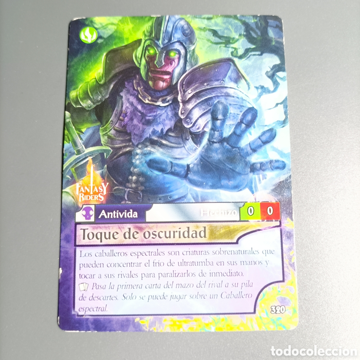 Trading cards: CARTA COLECCI&Oacute;N. FANTASY RIDERS 2018. №320 TIQUE DE OSCURIDAD