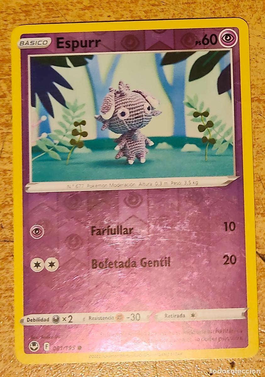 Trading cards: ESPURR 081/195 TEMPESTAD PLATEADA CROMO POKEMON SILVER TEMPEST 2022 TCG
