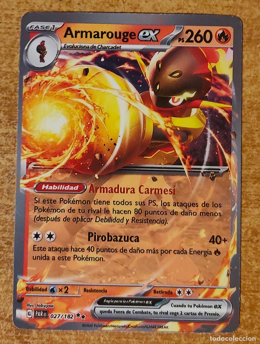 Trading cards: Carte Pokemon CARMADURA 027/182 EX Ultra Rare EV4 Ecarlate et Violet PAR FR NEUF