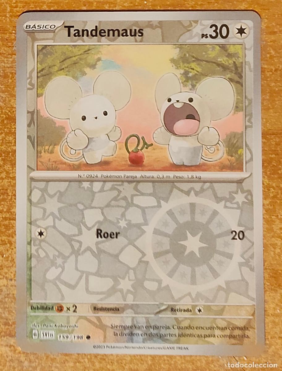 Trading cards: Pokemon TANDEMAUS 159/198 Scarlet & Violet Rev Holo - - COMO NUEVO