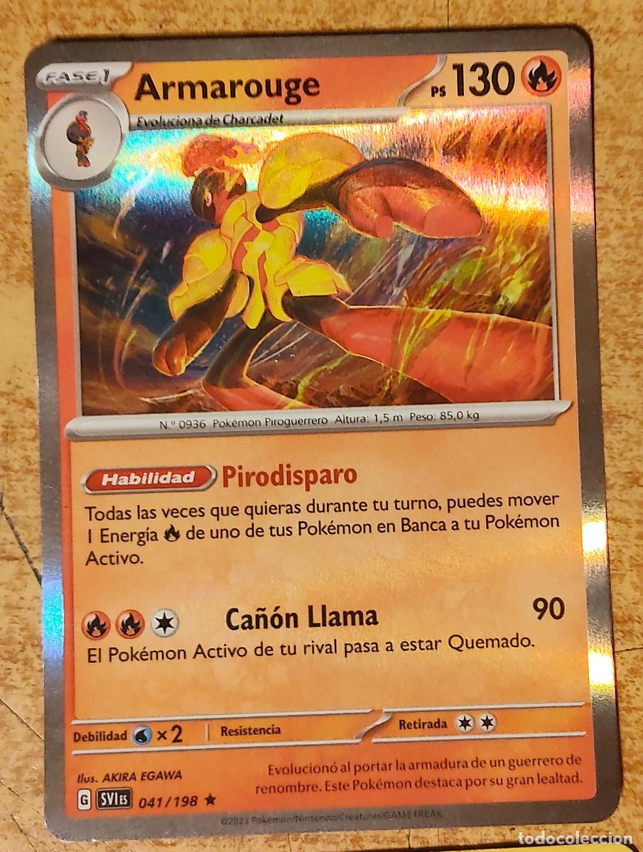 Trading cards: Carta Pok&eacute;mon - Armarouge 041/198 Holo Rare - Escarlata y P&uacute;rpura - 2023