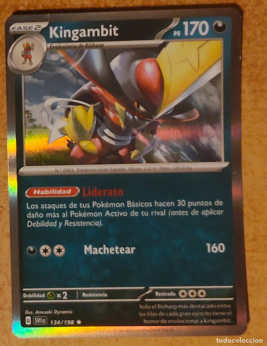 Trading cards: Kingambit Pok&eacute;mon de Fase 2 Evoluciona de: Bisharp