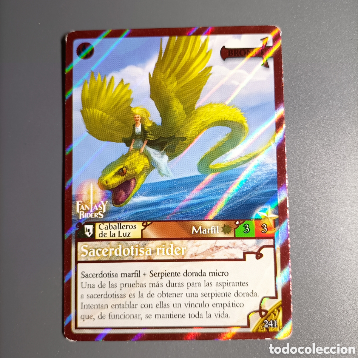 Trading cards: CARTA COLECCI&Oacute;N. FANTASY RIDERS 2018. №241 SACERDOTISA RIDER / BRONCE
