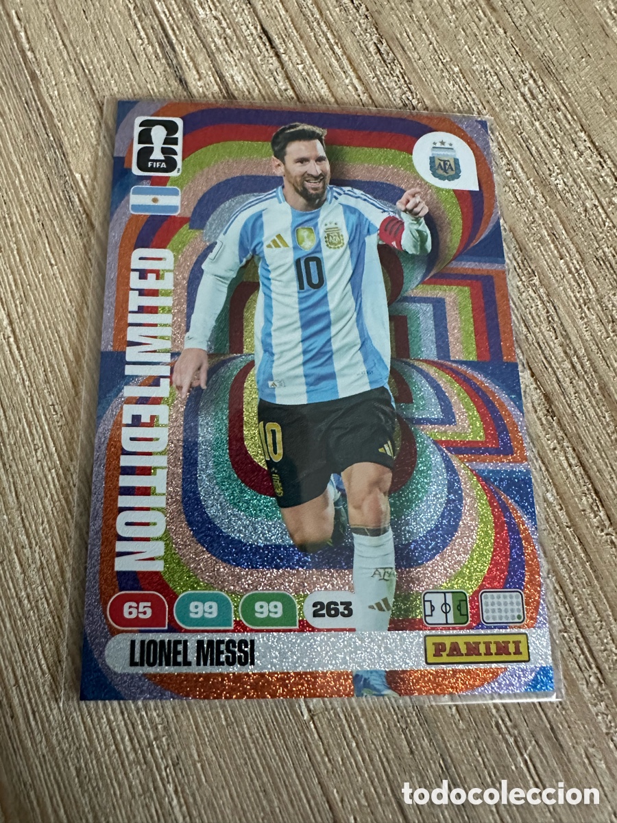 Trading cards: LIONEL MESSI ARGENTINA LIMITED EDITION ADRENALYN XL MUNDIAL 2026 WORLD CUP USA MEX CAN