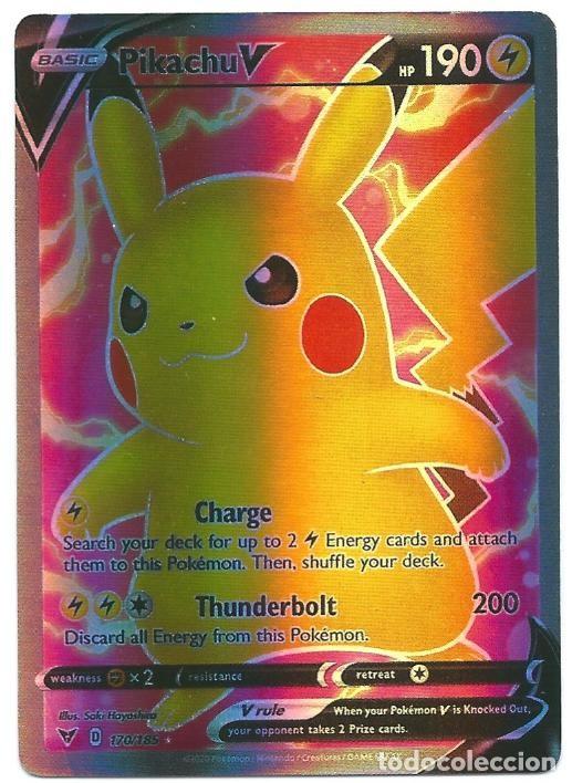 Trading cards: POK&Eacute;MON: Pikachu V #170