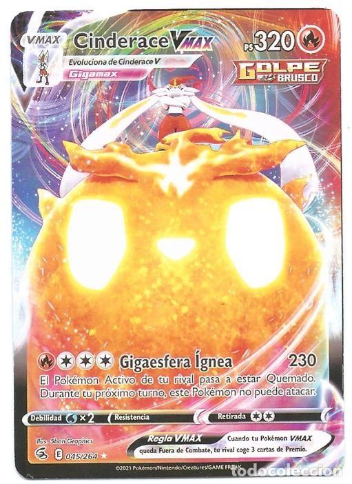 Trading cards: POK&Eacute;MON: Cinderace V MAX # 045 espanhol. PS 320